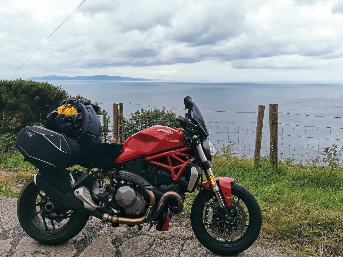 Points West 1300 miles by Ducati Monster Motorcycle Sport Leisure